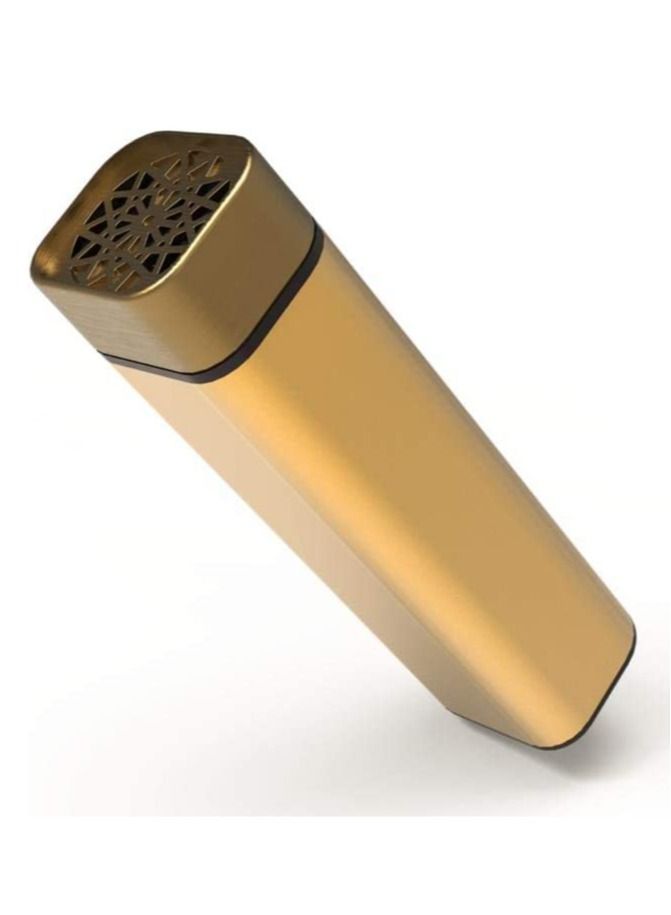 Bakhoor Rechargeable USB Power Electric Bakhoor for Home Clothing Hand-held Incense Burner Plastic, Black/Gold - Image 1