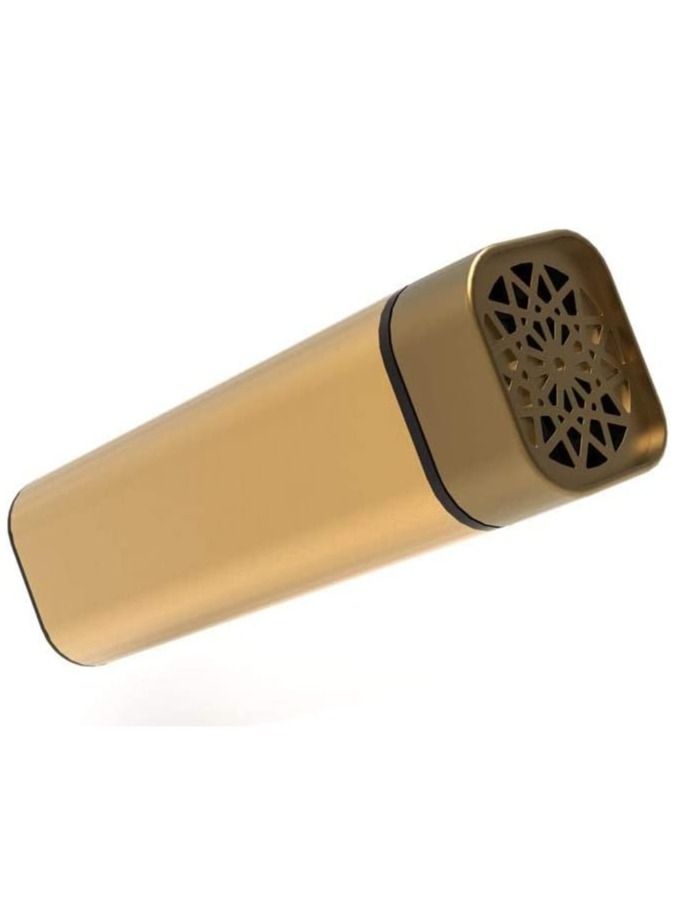 Bakhoor Rechargeable USB Power Electric Bakhoor for Home Clothing Hand-held Incense Burner Plastic, Black/Gold - Image 2