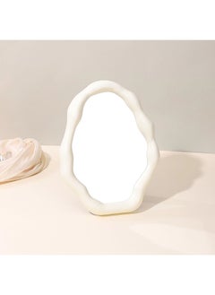 ShebSheb Irregular Mirror,Cloud Makeup Mirror with Wall Hooks and Stand,Desktop Vanity Mirror for Bedroom, Living Room and Office  - Image 2