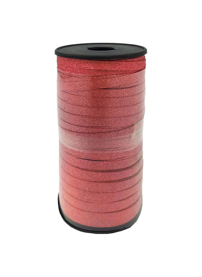 Glitter Gift Ribbon Red Plastic 0.5cm 920cm