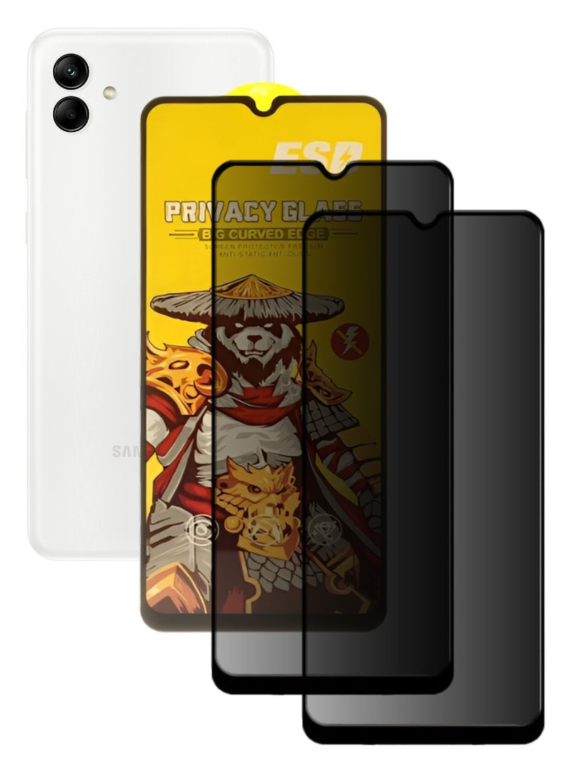 ESD 2 Pieces Tempered Dustproof Privacy Glass Screen Protector Compatible For Samsung Galaxy A04 - Image 1