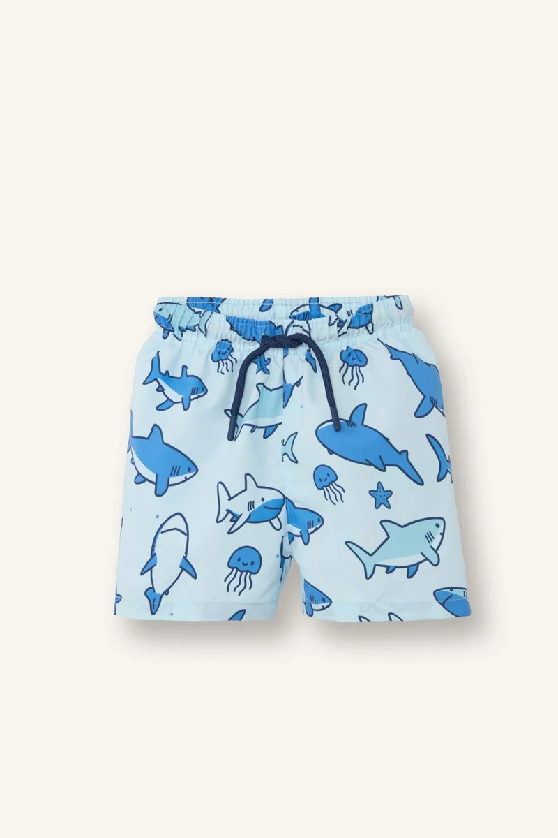 DeFacto Baby Boy Regular Fit Printed Swim Shorts