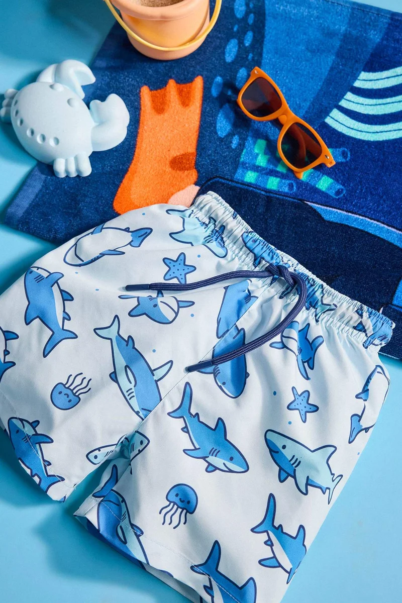 DeFacto Baby Boy Regular Fit Printed Swim Shorts