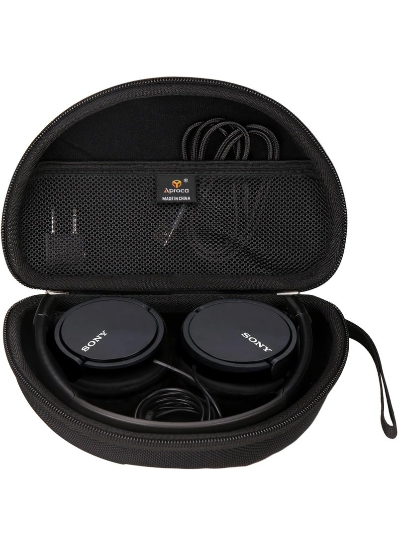 Aproca Aproca Hard Portable Storage Case for Sony ZX Series MDRZX110  MDRZX110AP  MDRZX110NC  MDRZX310AP Noise Cancelling Headphones Black  - Image 1