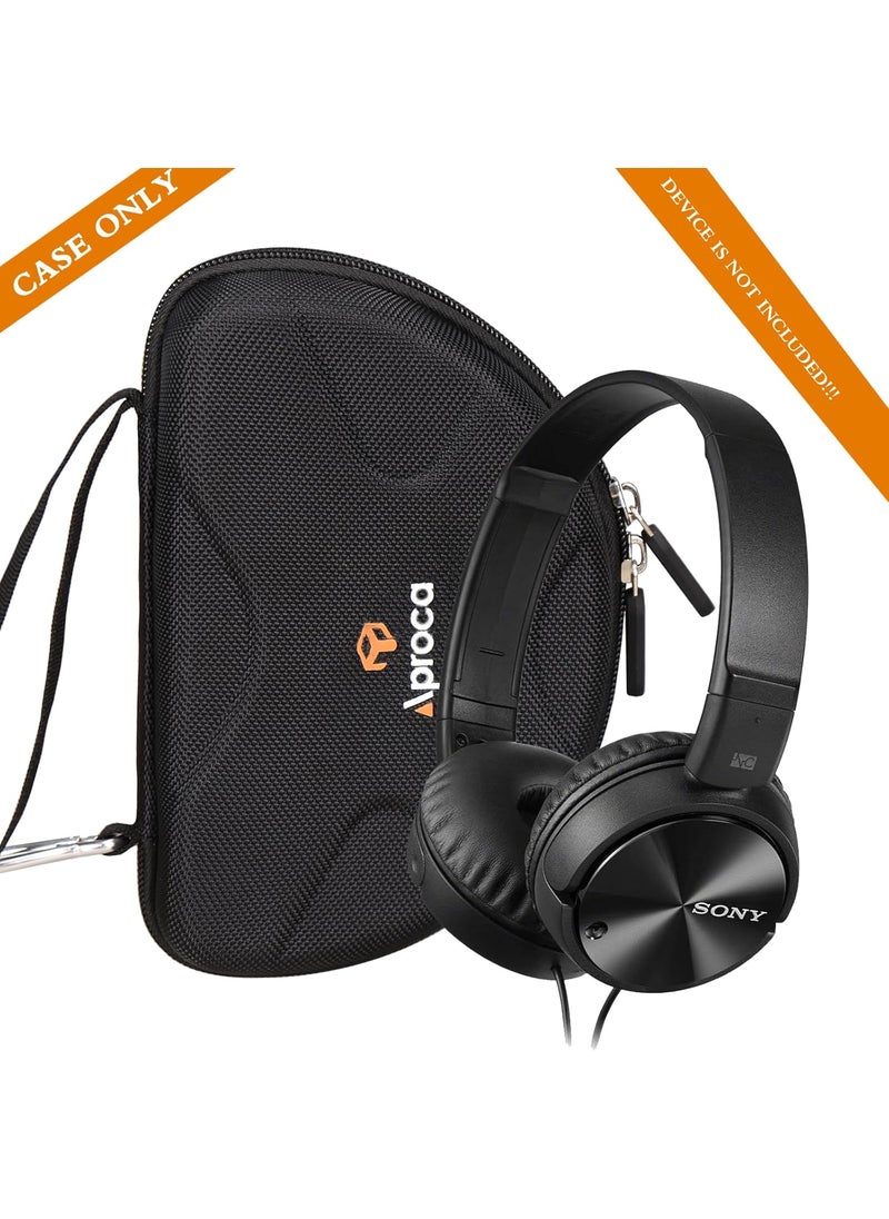 Aproca Aproca Hard Portable Storage Case for Sony ZX Series MDRZX110  MDRZX110AP  MDRZX110NC  MDRZX310AP Noise Cancelling Headphones Black  - Image 5