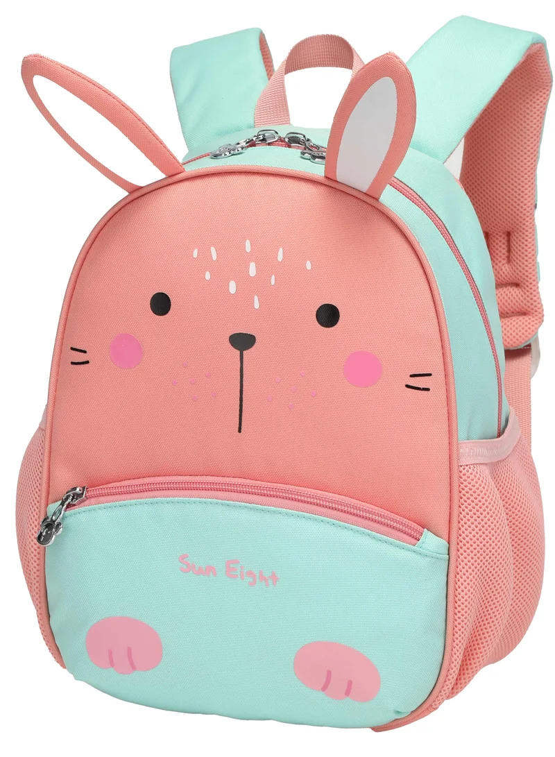 Sun Eight Cute Toddler Backpack Toddler Bag 3D Cartoon Mini Travel Bag for Baby Girl Boy 2-6 Years, SE2837, Green Red