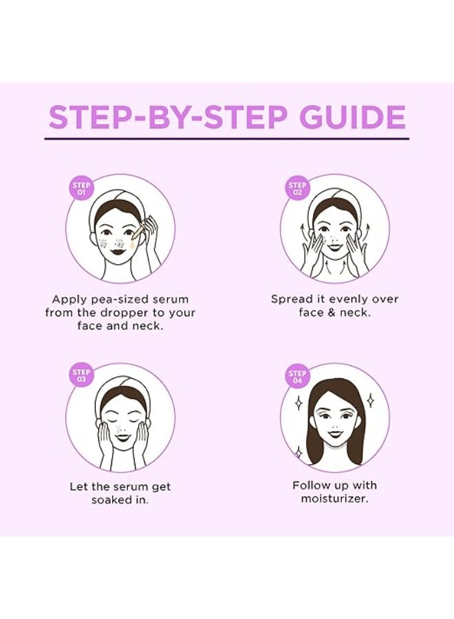 Orgatre Dark Spot Removal Serum for Face | Enriched with Kojic Acid, Niacinamide, Alpha Arbutin & Glycolic Acid | Fades Pigmentation, Acne Marks, Blemishes, Uneven Skin Tone | Skin Whitening, Brightening, Fairness & Anti-Aging Serum for Glowing Skin, 30ml - Image 2