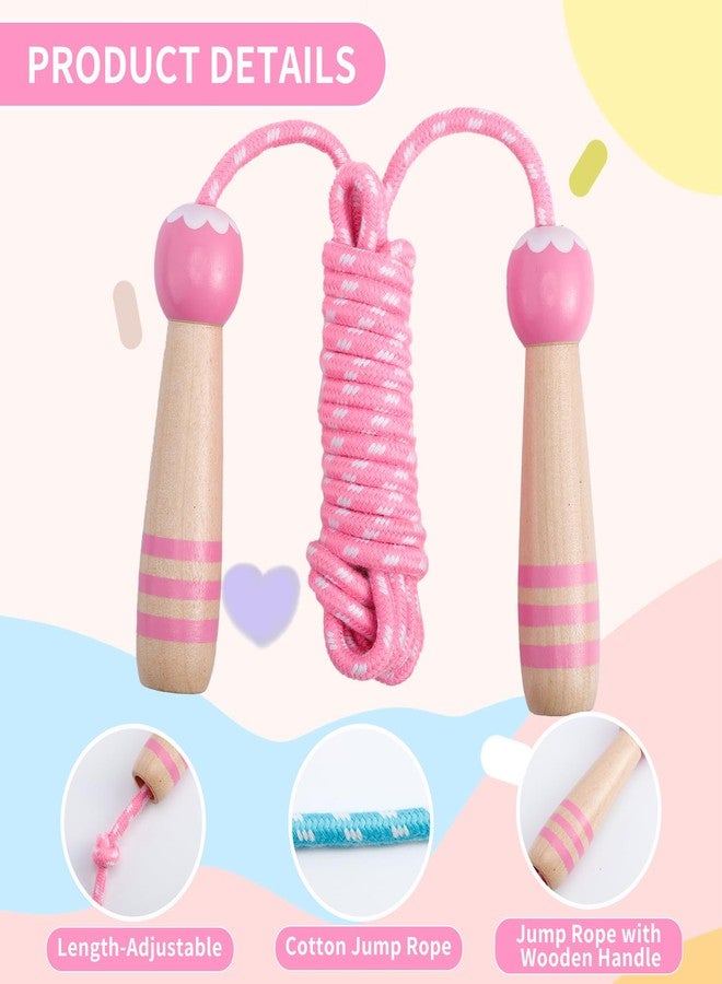 Erinnmy 2 Pcs Jump Rope for Kids Adjustable (Pink+Blue) - Image 4