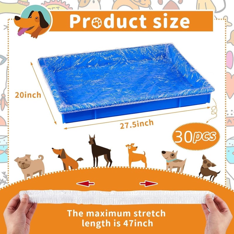 Odluzy 30 Pcs Disposable Bird Cage Liners Clear Plastic Parakeet Cage Liner Bag, Parrot Cage Tray Liners, Universal Bird Cage Accessories for Finches/Canaries/Cockatiels/Birdcage - Image 4