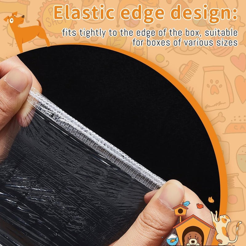 Odluzy 30 Pcs Disposable Bird Cage Liners Clear Plastic Parakeet Cage Liner Bag, Parrot Cage Tray Liners, Universal Bird Cage Accessories for Finches/Canaries/Cockatiels/Birdcage - Image 3