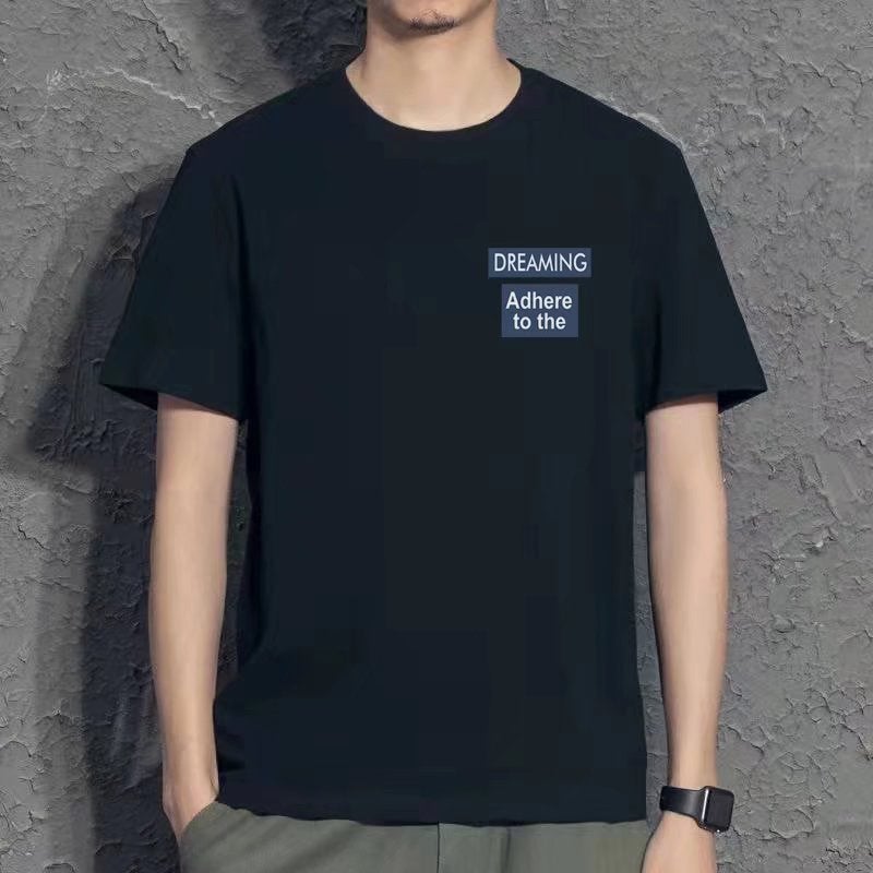 Summer Men's ShorT Sleeve Fashion PrinT Trendy STudenT Couple T-shirT Trendy Round Neck New Popular STandard T-shirT - Image 3