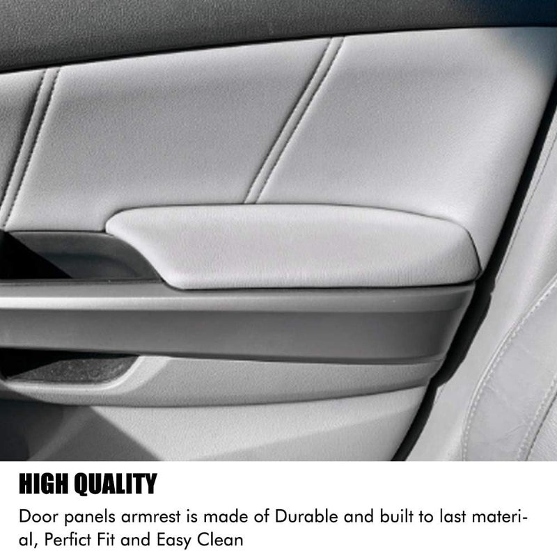 A ABIGAIL Center Console Armrest Cover & Front Door Panels Armrest for Honda Accord (2008-2012) - Gray - Image 4