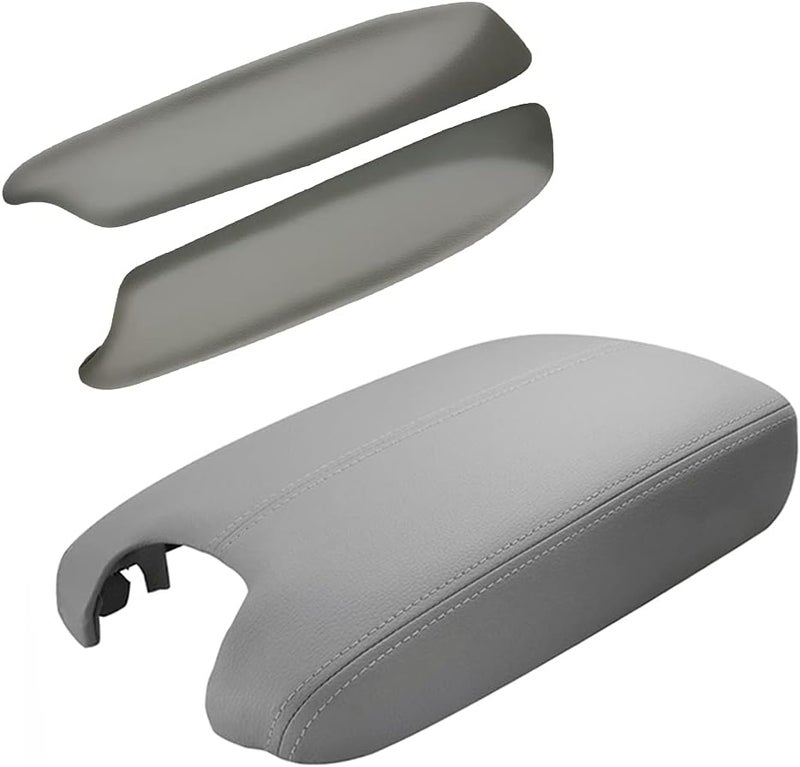 A ABIGAIL Center Console Armrest Cover & Front Door Panels Armrest for Honda Accord (2008-2012) - Gray - Image 1