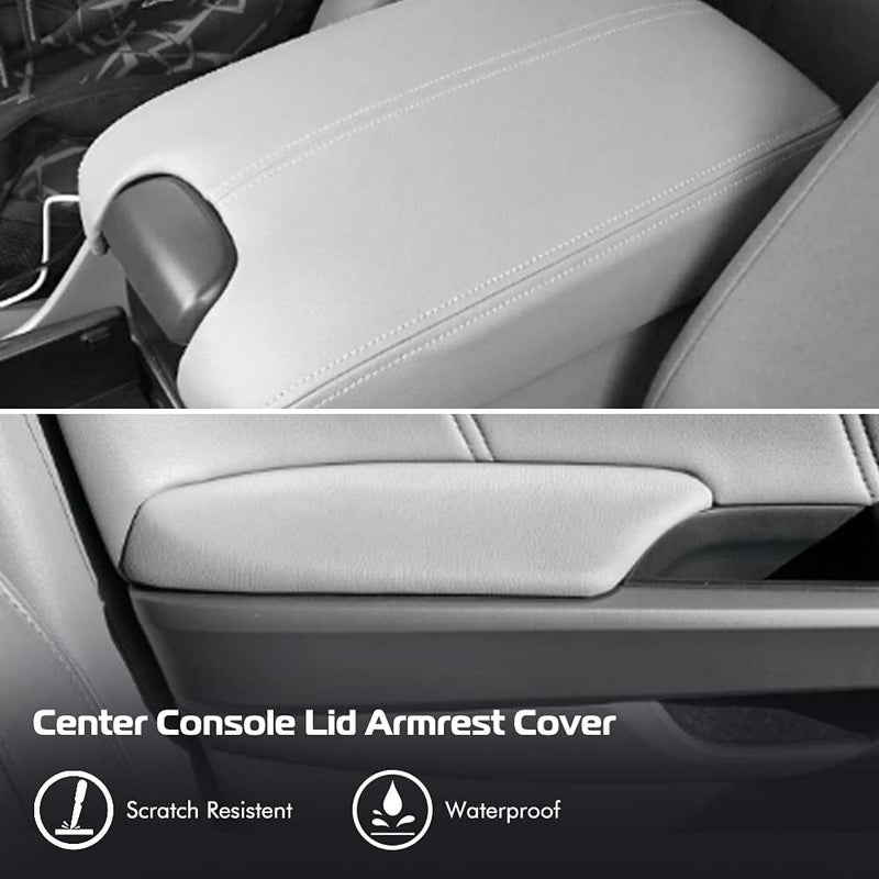 A ABIGAIL Center Console Armrest Cover & Front Door Panels Armrest for Honda Accord (2008-2012) - Gray - Image 2