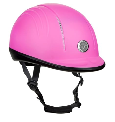 TuffRider Starter Basic Horse Riding Helmet Comfortable Protective Equestrian Head Gear SEI Certified Hot Pink M - Image 1