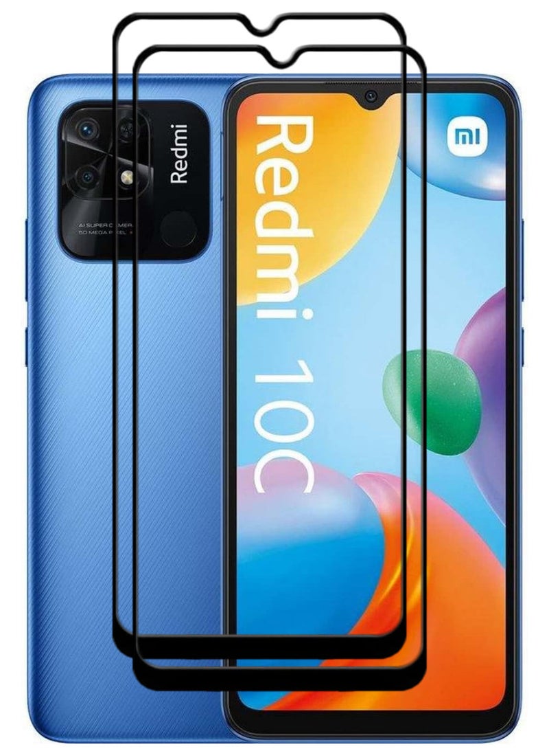 ACLIX 2 Pieces Antistatic ESD Dustproof Premium Quality High Definition Tempered Glass Screen Protector Designed For Xiaomi Redmi 10C - Image 1
