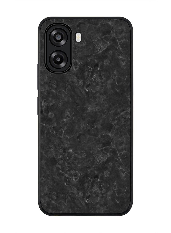 Stylizedd For Oppo A6x 5G / A6x 4G Case,Slim fit Camera Protection, Shockproof Thin Phone cover  - Marble Texture Black - Image 1
