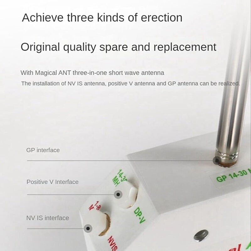 Telescopic Whip Antenna 5 28m Stainless Steel Reinforced Base For GP Yagi Amateur Radio - Image 1