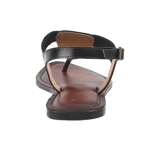 Metro Women Black Synthetic Leather Flat Sandal UK/8 EU/41 (33-438) - Image 4