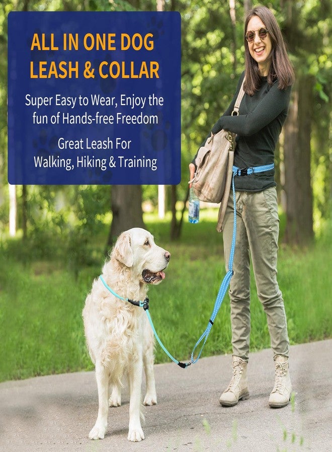 Kazazoo Slip Lead Dog Leash, Hands-Free No Pull Training Leash with Padded Handle for Medium Large Heavy Duty Dogs, Blue - Image 4
