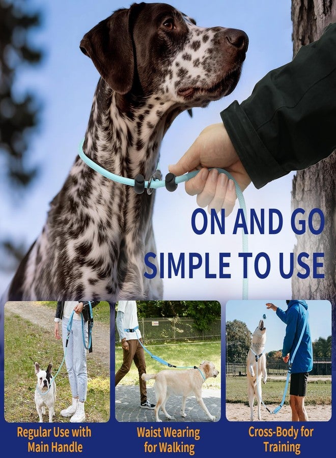 Kazazoo Slip Lead Dog Leash, Hands-Free No Pull Training Leash with Padded Handle for Medium Large Heavy Duty Dogs, Blue - Image 3