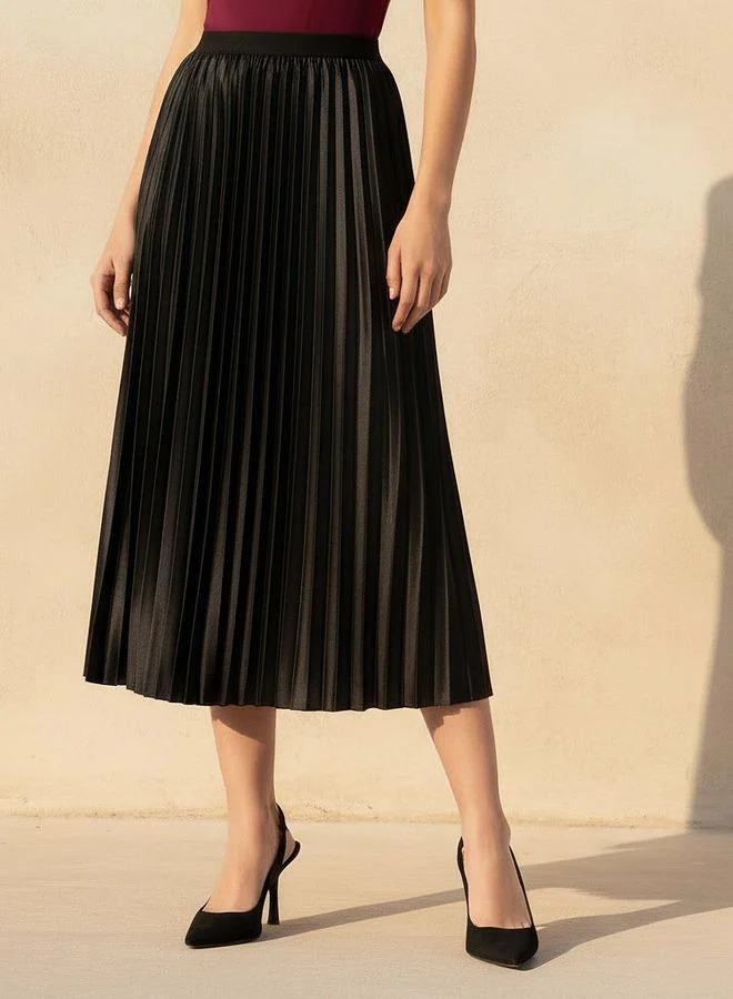 Splash FAV Pleated Midi Skirt