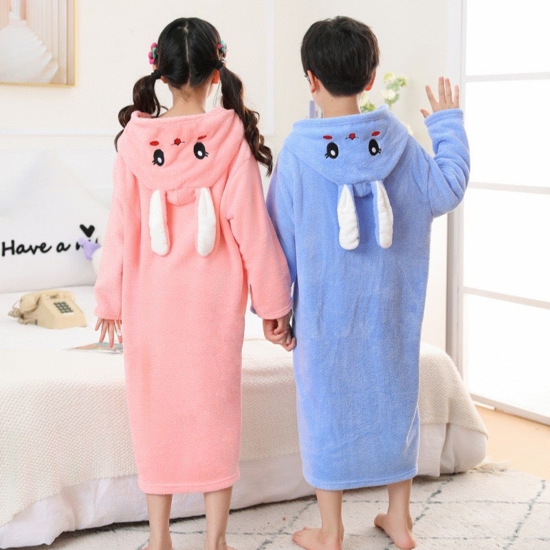 عباءة أطفال كيب قابلة للارتداء منشفة استحمام للأطفال، مثالية للاستحمام والسباحة، ماصة، شتاء، فئة أ، ثوب نوم للأطفال - Image 5