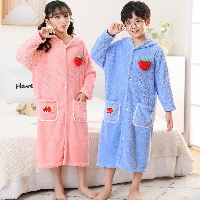 عباءة أطفال كيب قابلة للارتداء منشفة استحمام للأطفال، مثالية للاستحمام والسباحة، ماصة، شتاء، فئة أ، ثوب نوم للأطفال - Image 4