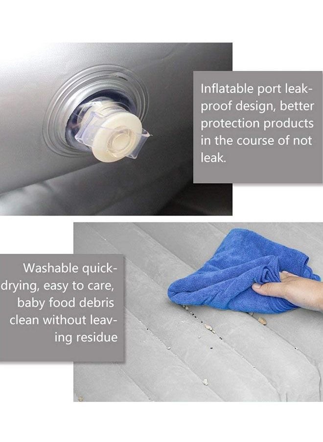 Generic - Car Travel Bed 138*90*45Cm SUV Air Mattresses Car Inflatable Travel Bed for Adjustable Sleeping Pad Airbed Seat Cover Cushion Flocking Cloth with Pump - Image 1