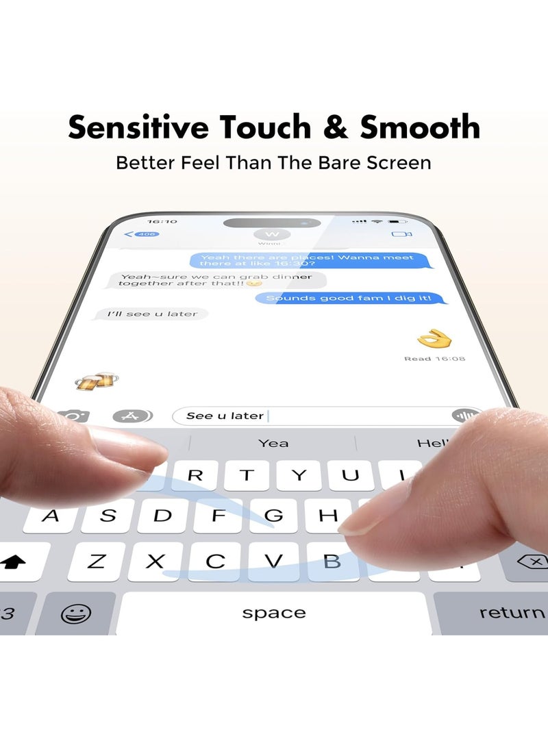 URBBKING Pack Of 2 Screen Protector Tempered Glass for iPhone 15 Pro - Image 5