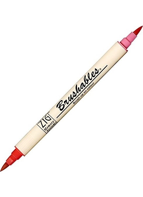 Zig Brush Tip Felt Pen Ms-7700/020 Pure Red 