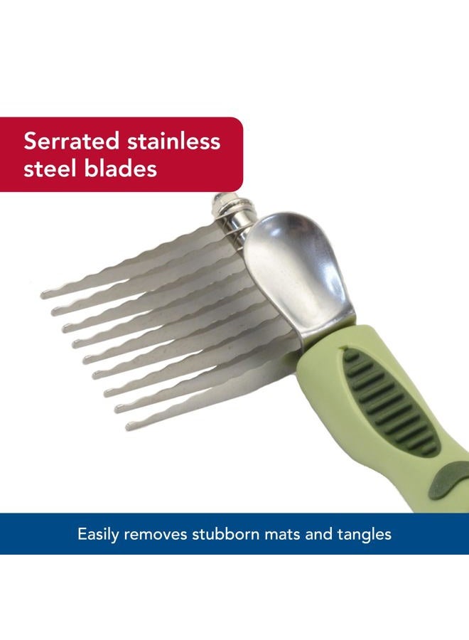 Coastal Pet Safari Dog De-Matting Comb - Serrated Stainless Steel Grooming Tool for Dogs with Medium to Long Hair - Keeps Coats Smooth & Soft - One Size - Image 3