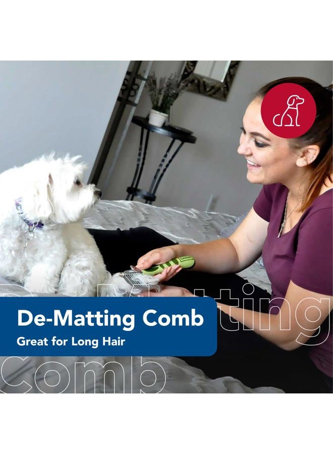 Coastal Pet Safari Dog De-Matting Comb - Serrated Stainless Steel Grooming Tool for Dogs with Medium to Long Hair - Keeps Coats Smooth & Soft - One Size - Image 2