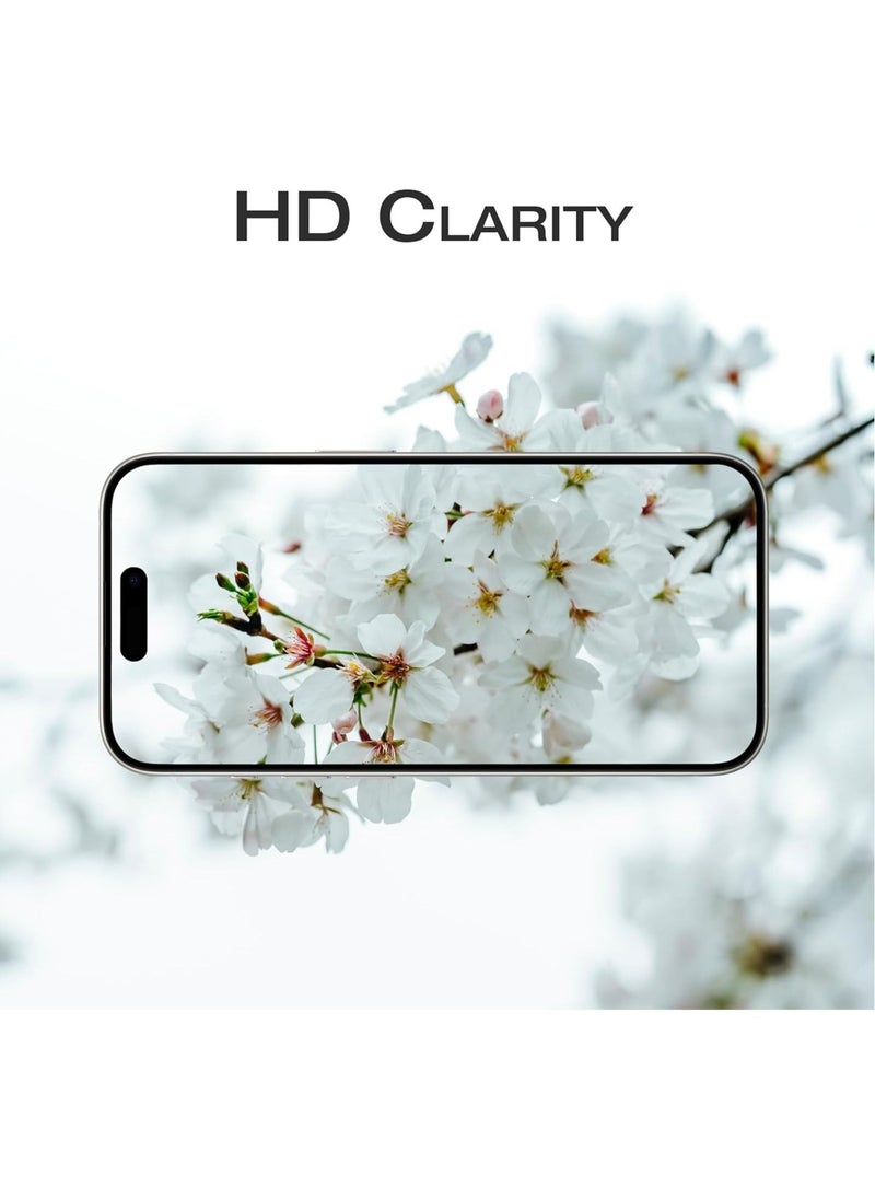 Raxoom Camera Lens Protector for iPhone 15 Pro and 15 Pro Max Tempered Glass Aluminum Ring Cover, HD Clear, iPhone Camera Design Matching, Anti-Reflection, Anti-Scratch, Full Set (White Titanium) - Image 3