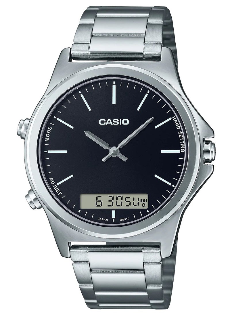 Casio Analog Black Dial Men's Watch - MTP-VC01D-1EUDF - Image 1