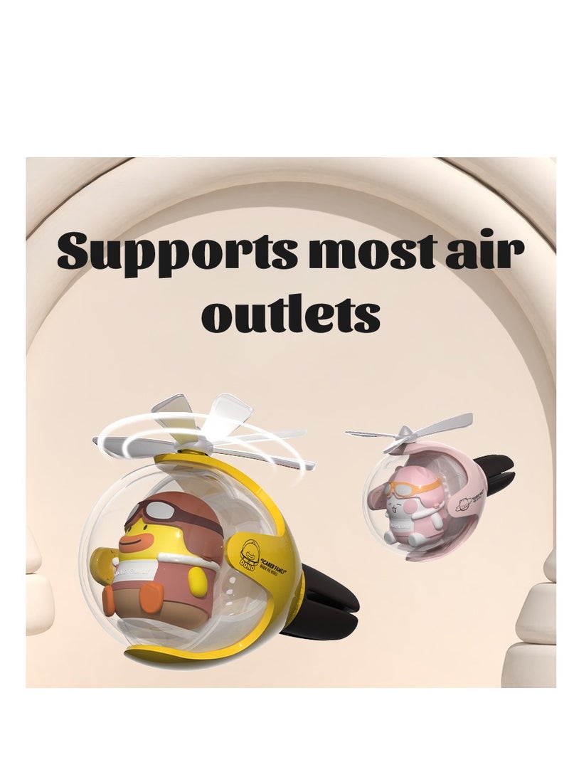 لطيف القط الوردي ركبت سيارة تنقية الهواء ، ركبت سيارة ناشر ، مجهزة بمروحة دوارة ، ركبت سيارة الهواء التهوية العطر ، ركبت سيارة العطر ، الديكورات الباردة ، ركبت السيارة الملحقات ، مع نوعين من الروائح (العطر البحري وعطر العطر) - Image 2