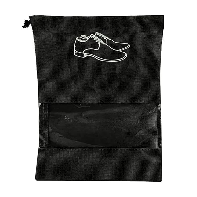 KITSSENTIAL Shoe Bag for Travel & Storage Travel Organizer for Women & Men Travel Accessories Shoe Organizer Shoe Bags Pouches Travel Shoe Cover (Pack of 2) (Shoe Bag for Travel) - Image 1