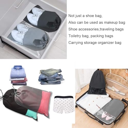 KITSSENTIAL Shoe Bag for Travel & Storage Travel Organizer for Women & Men Travel Accessories Shoe Organizer Shoe Bags Pouches Travel Shoe Cover (Pack of 2) (Shoe Bag for Travel) - Image 5