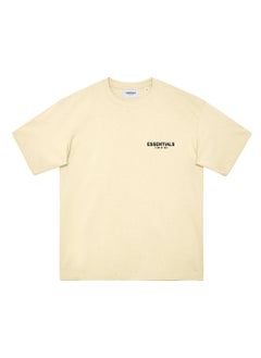 Generic FOG Double Line ESSENTIALS Season 8 SS22 Flocking Loose Large OS Short-sleeved T-shirt Men's High Street Trendy Brand  - Image 5