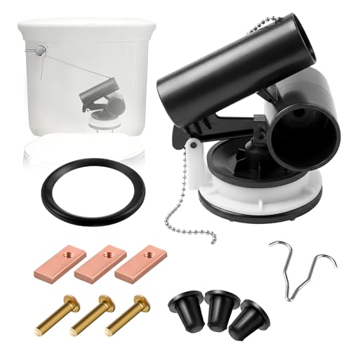 Enhon Toilet Flush Valve Assembly Compatible with American Standard 0471070070A3161Series Toilet Flush Valve Flapper Replacement Kit for One Piece Toilets - Image 1