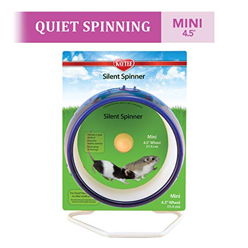 Kaytee Silent Spinner Wheel For Pet Mice and Dwarf Hamsters Mini 45 Inch - Image 3