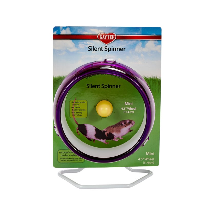 Kaytee Silent Spinner Wheel For Pet Mice and Dwarf Hamsters Mini 45 Inch - Image 2