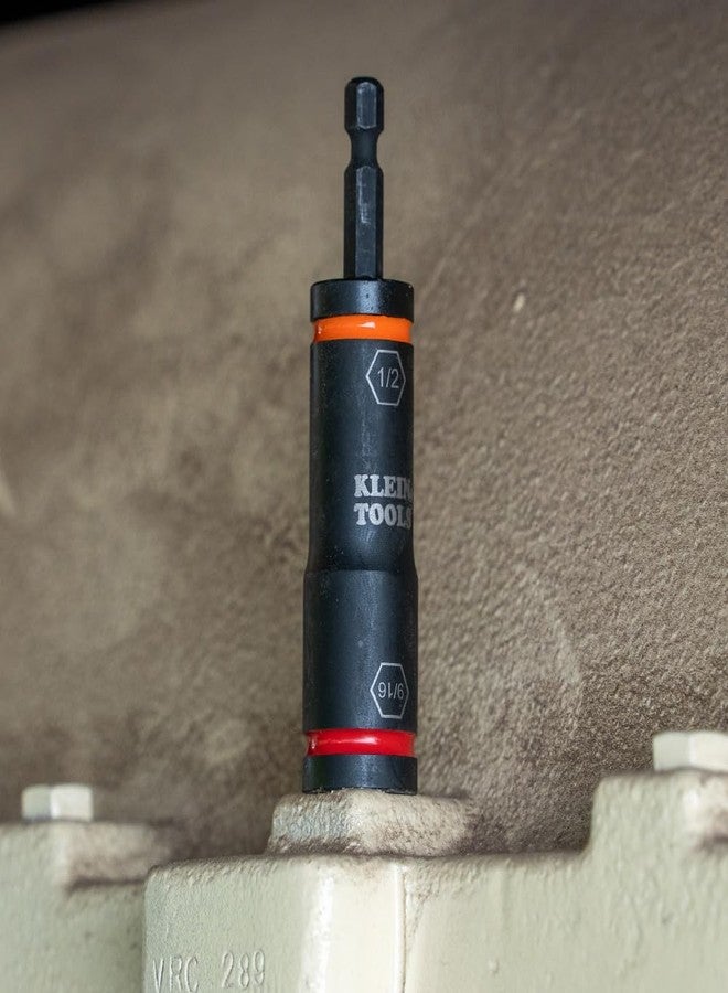 كلاين تولز مفك براغي 66076 من Klein Tools، مقاس 9/16 بوصة و1/2 بوصة، للاستخدام مع مفاتيح الربط المضغوطة من Klein Tools BAT20CW، BAT20CW1 - Image 4