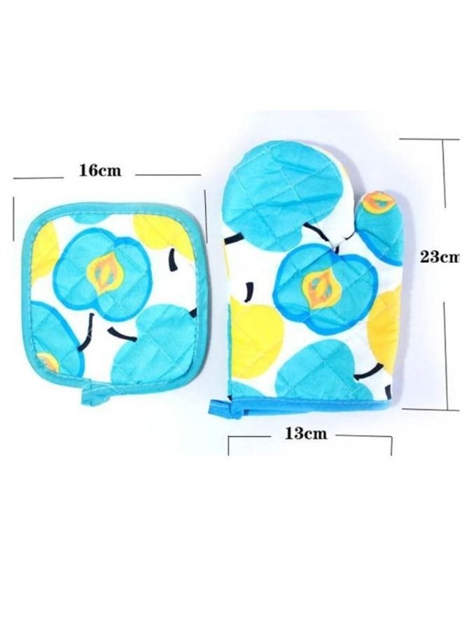 Generic - Set of 2 consisting of oven mitts and pot holders - Image 1