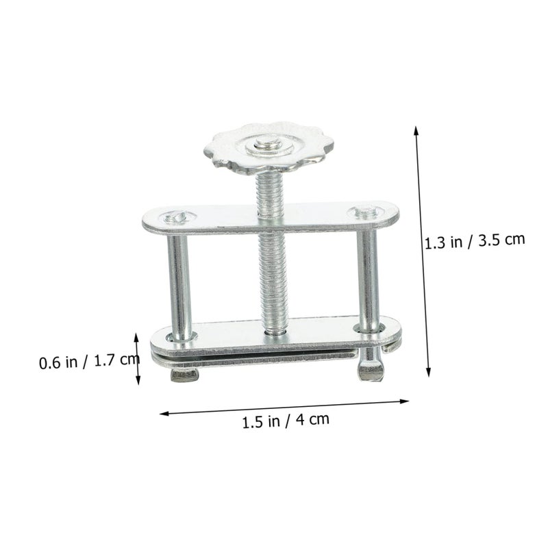 10pcs Adjustable Swivel Flow Control Tubing Clamps with Double Bracket Design and Spiral Screw Handle - Image 4