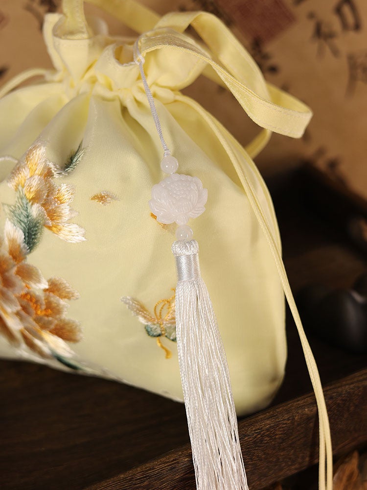 Suzhou Embroidery Bag Embroidery Bucket Bag Heavy Embroidery Antique Bag Chinese Style Handbag Messenger Bag Hanfu Small Bag - Image 4