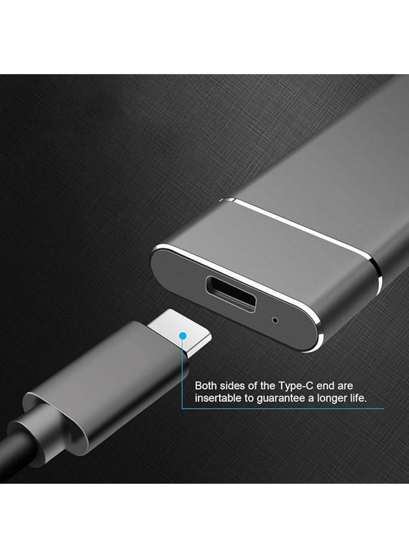 Aookay 64GB External Hard Drive,Large Capacity Ultra Slim Portable Hard Shockproof Anti-Drop Drive External USB 3.1 Storage Compatible for PC, Desktop, Laptop, Harddrive (Silver) - Image 4