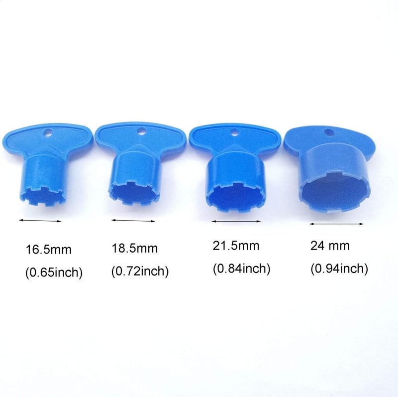 ONESWI Aerator Wrench, Cache Faucet Aerator Key, Removal Wrench Tool for M16.5 M18.5 M21.5 M24 Cache Aerators, 4 Sizes - Image 2