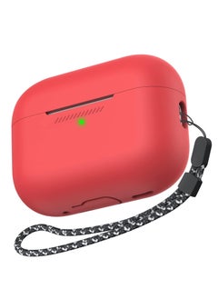Generic AirPods Pro 2nd Generation Soft Silicone Case Cover Full Body Shockproof Covers with Anti-Lost Hand Strap  - Image 1