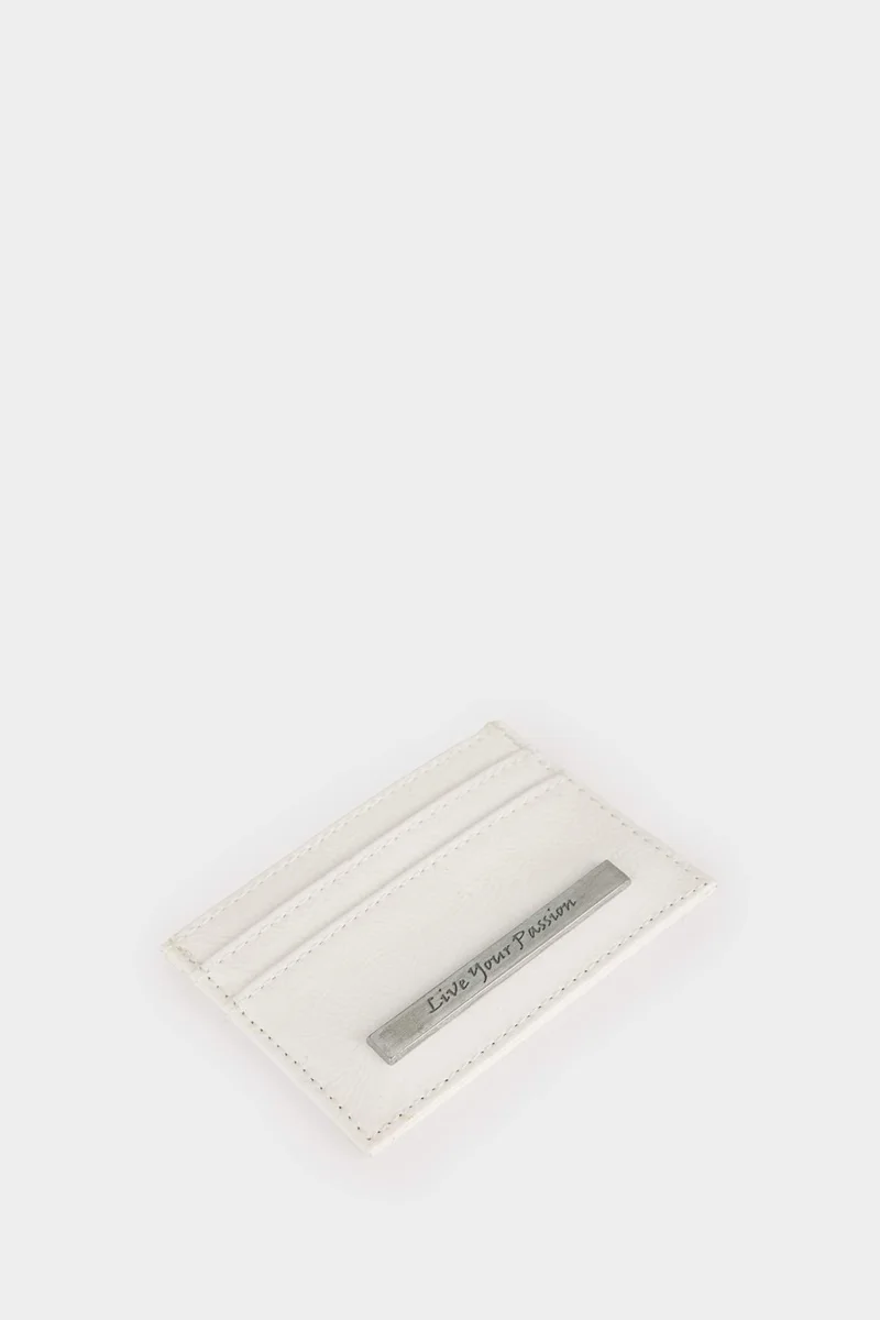 Defacto  Woman Faux Leather Business Card Wallet for Women | Best Price UAE